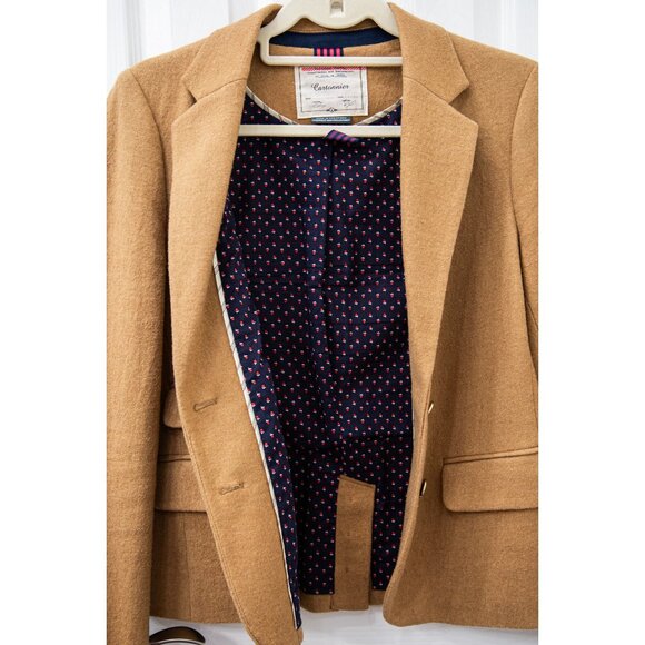Anthropologie Cartonnier Wool Blend Camel Blazer, size 10 - Picture 4 of 7